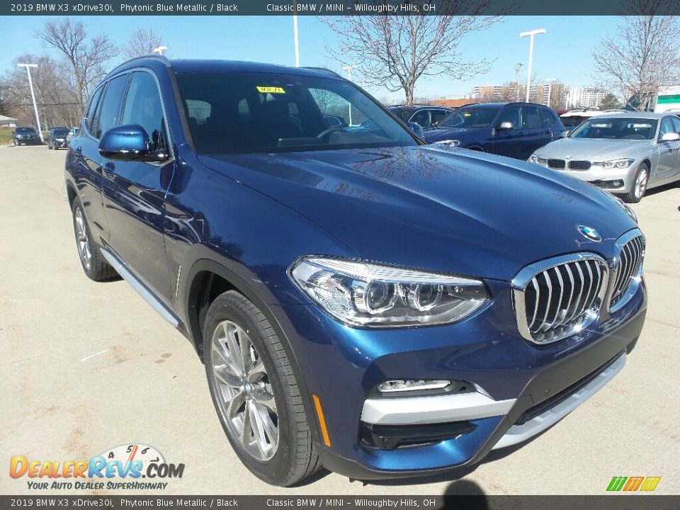 2019 BMW X3 xDrive30i Phytonic Blue Metallic / Black Photo #1
