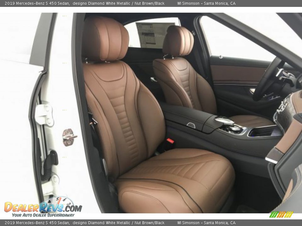 2019 Mercedes-Benz S 450 Sedan designo Diamond White Metallic / Nut Brown/Black Photo #5
