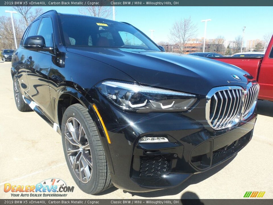 2019 BMW X5 xDrive40i Carbon Black Metallic / Cognac Photo #1