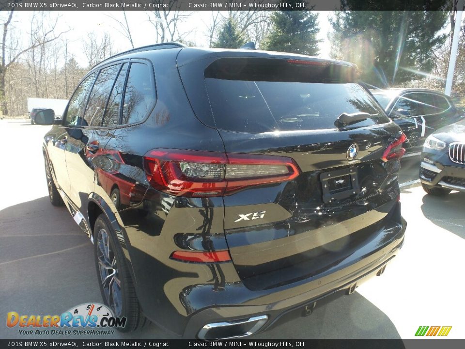 2019 BMW X5 xDrive40i Carbon Black Metallic / Cognac Photo #5