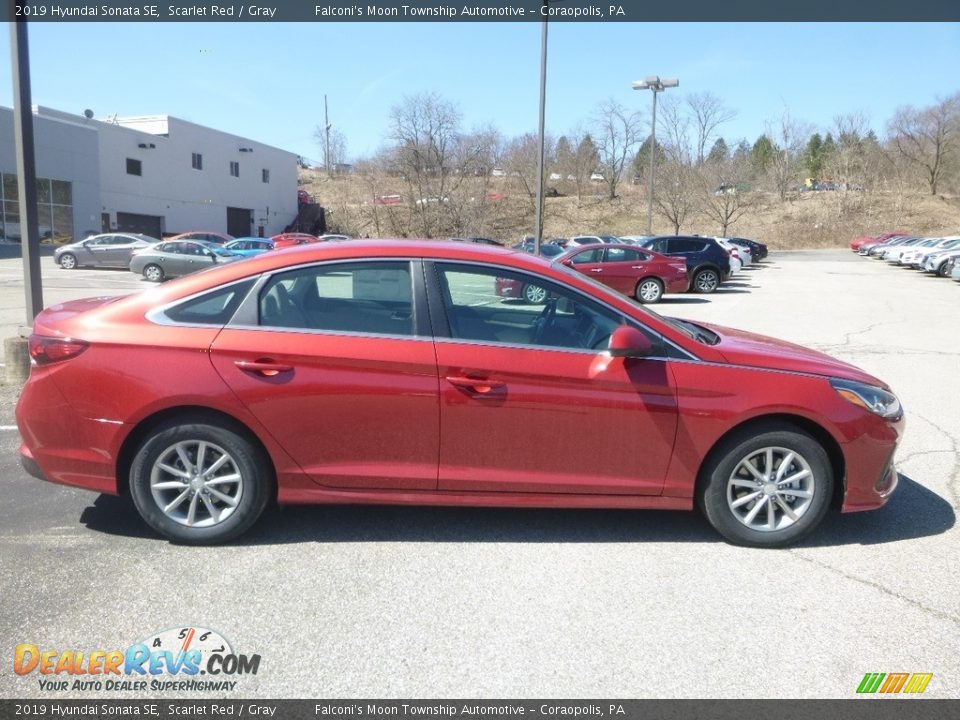 2019 Hyundai Sonata SE Scarlet Red / Gray Photo #1