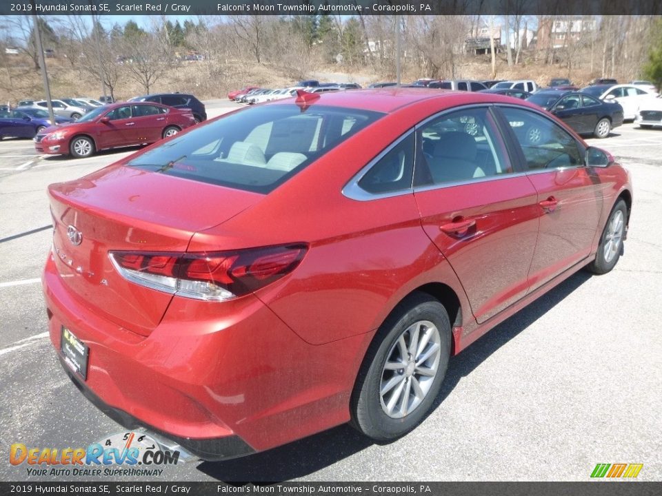 2019 Hyundai Sonata SE Scarlet Red / Gray Photo #2