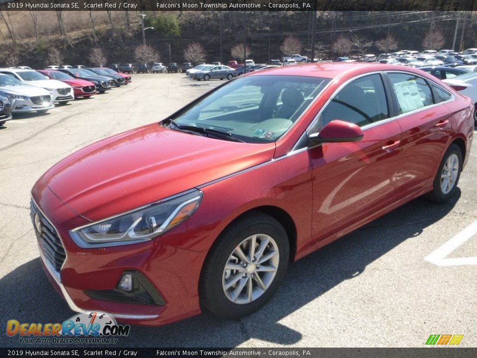 2019 Hyundai Sonata SE Scarlet Red / Gray Photo #5