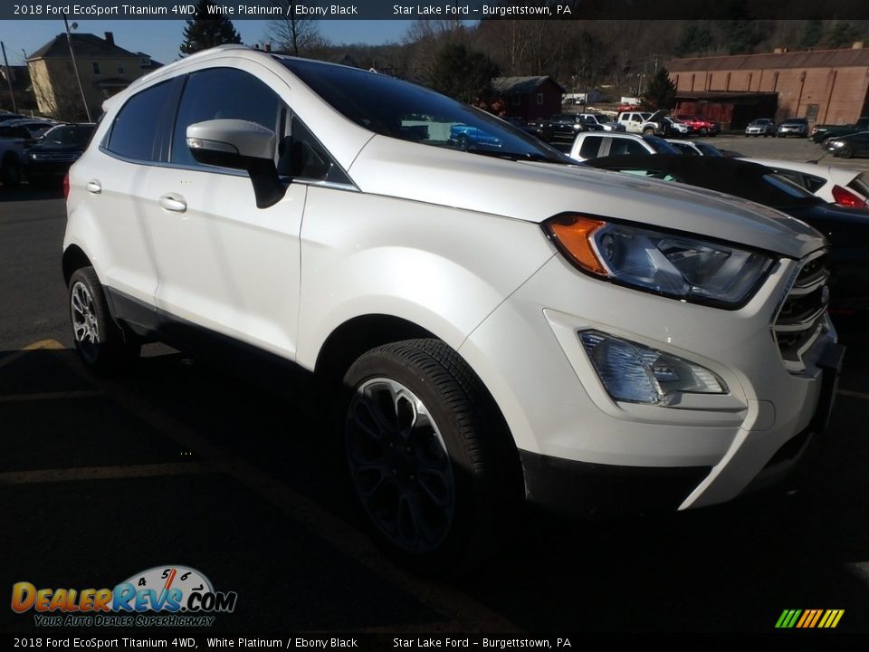 2018 Ford EcoSport Titanium 4WD White Platinum / Ebony Black Photo #1