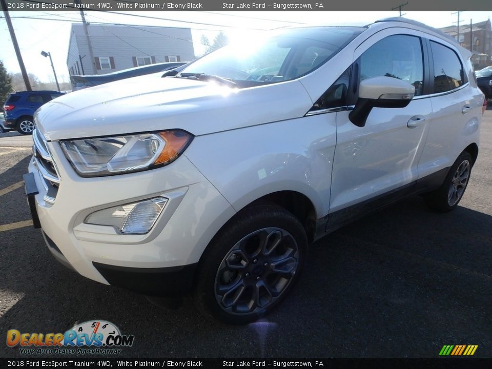 2018 Ford EcoSport Titanium 4WD White Platinum / Ebony Black Photo #3