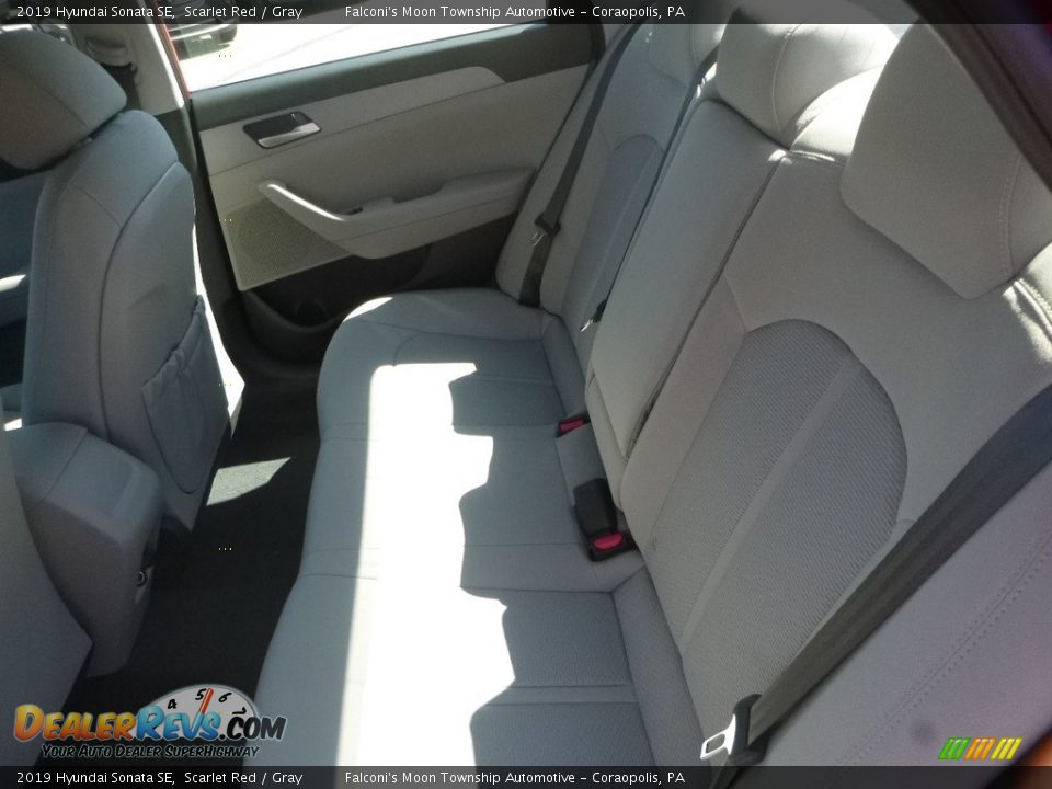 2019 Hyundai Sonata SE Scarlet Red / Gray Photo #8