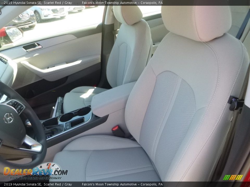 2019 Hyundai Sonata SE Scarlet Red / Gray Photo #11