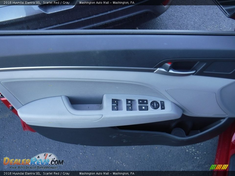 2018 Hyundai Elantra SEL Scarlet Red / Gray Photo #11