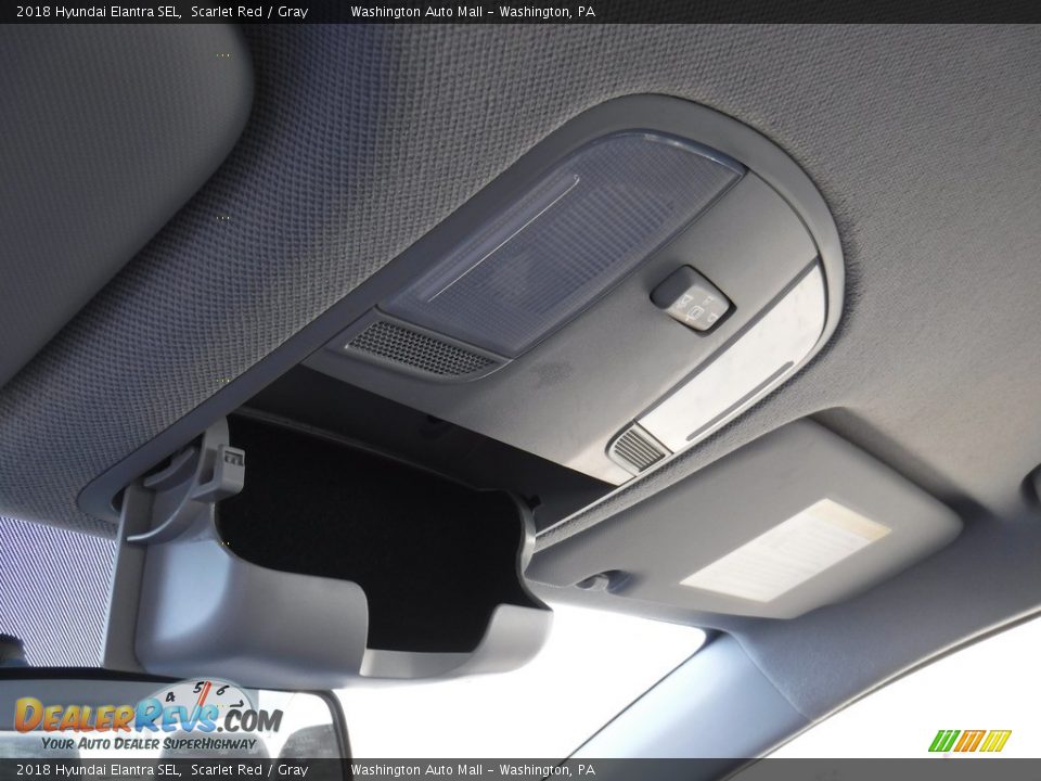 2018 Hyundai Elantra SEL Scarlet Red / Gray Photo #17