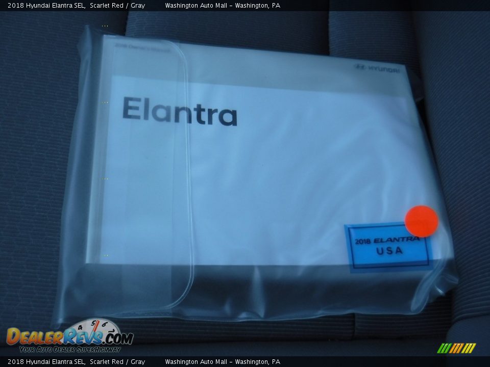 2018 Hyundai Elantra SEL Scarlet Red / Gray Photo #18