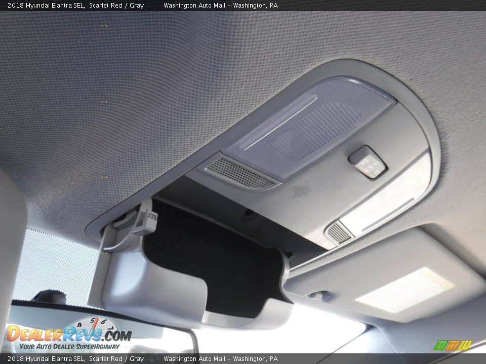 2018 Hyundai Elantra SEL Scarlet Red / Gray Photo #21