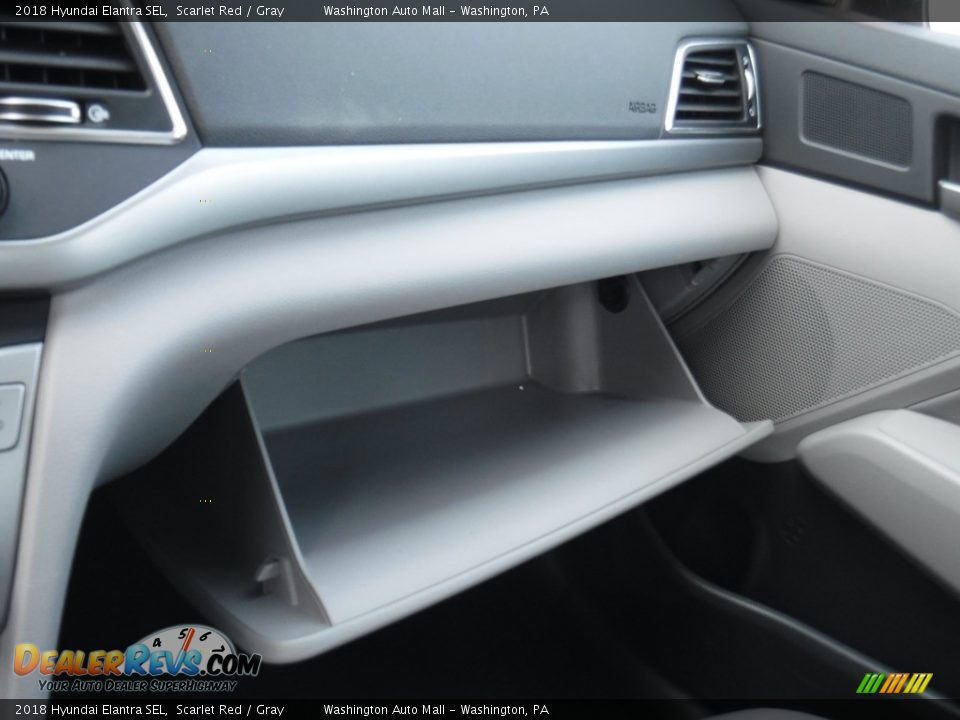 2018 Hyundai Elantra SEL Scarlet Red / Gray Photo #22