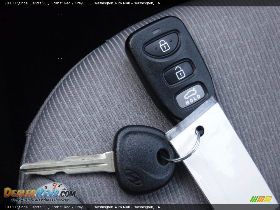 2018 Hyundai Elantra SEL Scarlet Red / Gray Photo #25