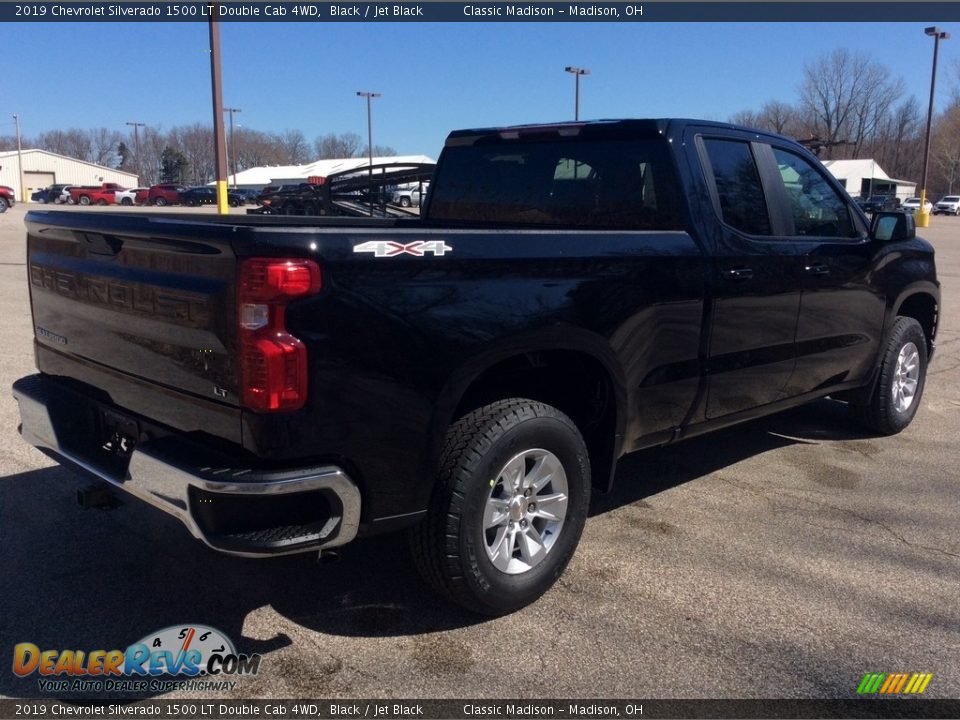 2019 Chevrolet Silverado 1500 LT Double Cab 4WD Black / Jet Black Photo #6