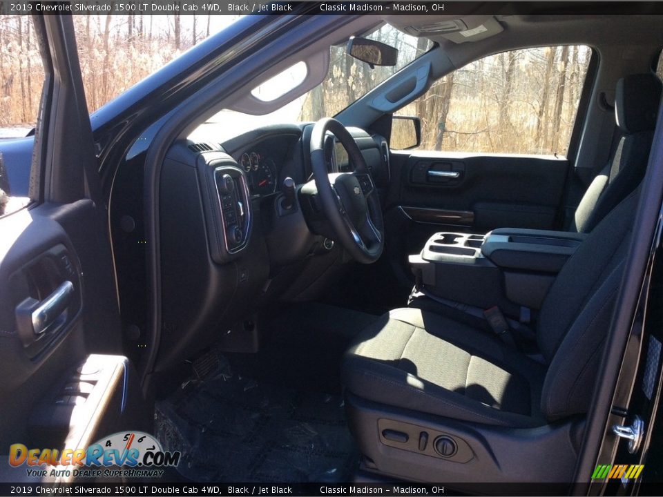 2019 Chevrolet Silverado 1500 LT Double Cab 4WD Black / Jet Black Photo #9