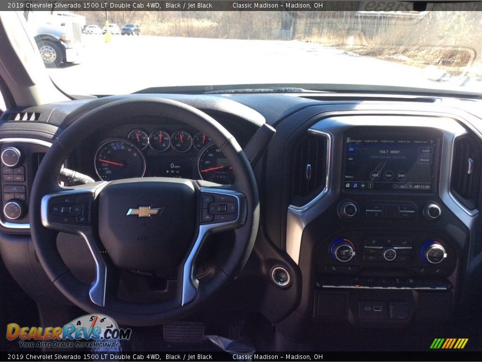 2019 Chevrolet Silverado 1500 LT Double Cab 4WD Black / Jet Black Photo #12