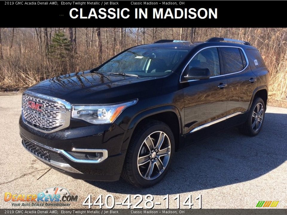 2019 GMC Acadia Denali AWD Ebony Twilight Metallic / Jet Black Photo #1