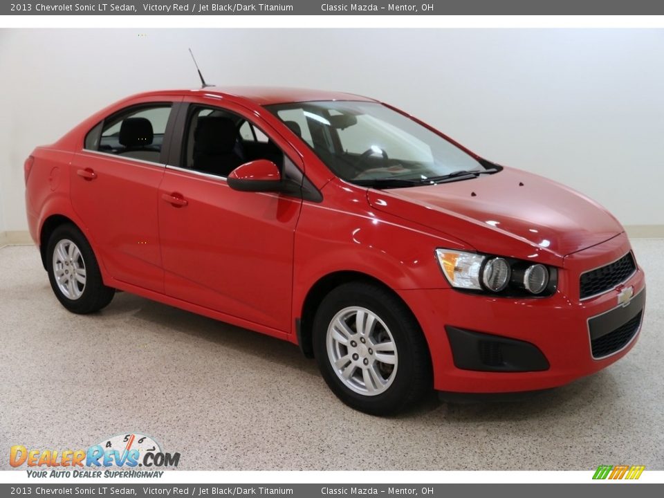 2013 Chevrolet Sonic LT Sedan Victory Red / Jet Black/Dark Titanium Photo #1
