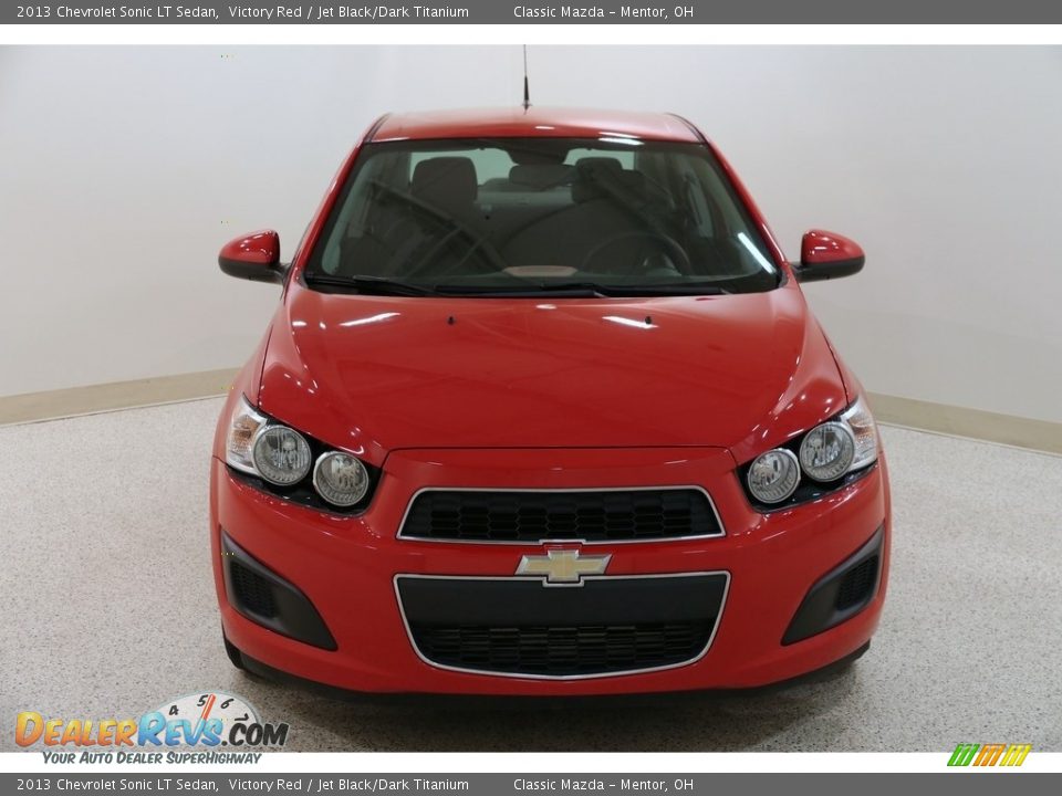 2013 Chevrolet Sonic LT Sedan Victory Red / Jet Black/Dark Titanium Photo #2