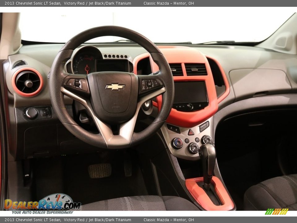 2013 Chevrolet Sonic LT Sedan Victory Red / Jet Black/Dark Titanium Photo #6