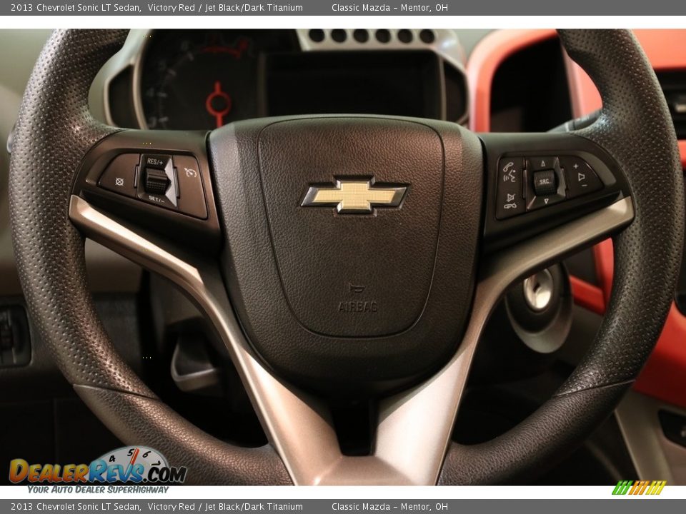 2013 Chevrolet Sonic LT Sedan Victory Red / Jet Black/Dark Titanium Photo #7