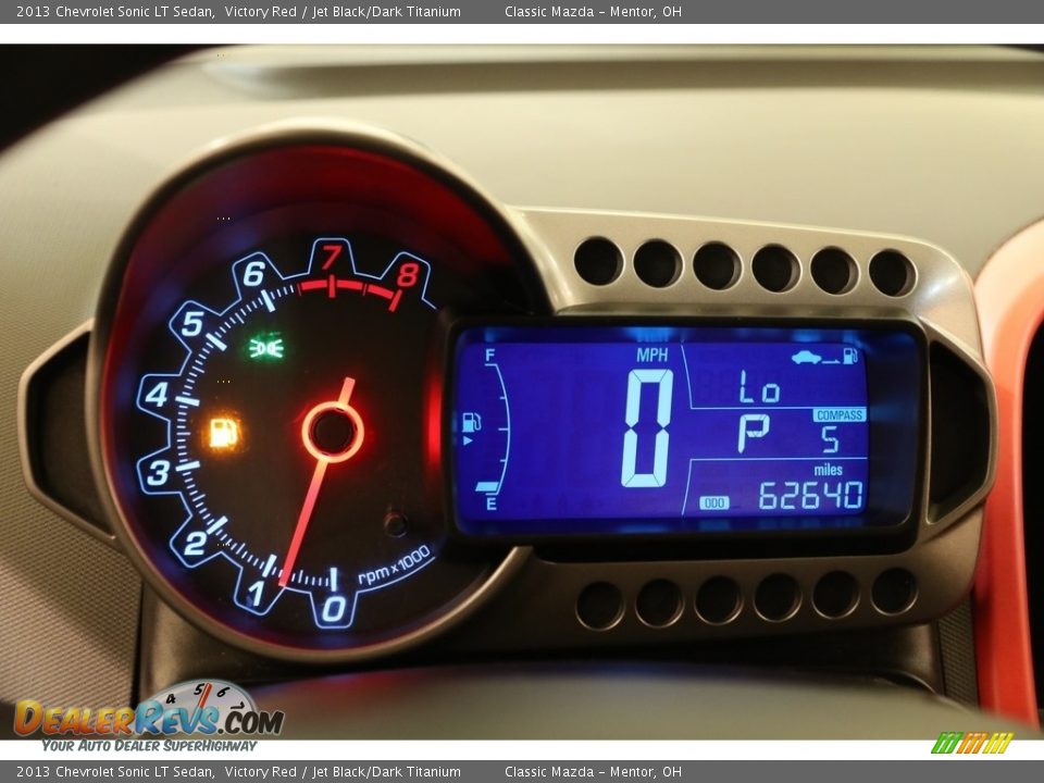 2013 Chevrolet Sonic LT Sedan Victory Red / Jet Black/Dark Titanium Photo #8