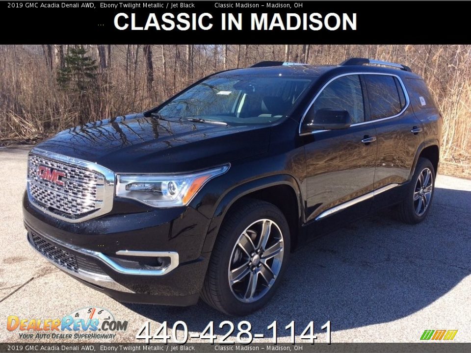 2019 GMC Acadia Denali AWD Ebony Twilight Metallic / Jet Black Photo #1