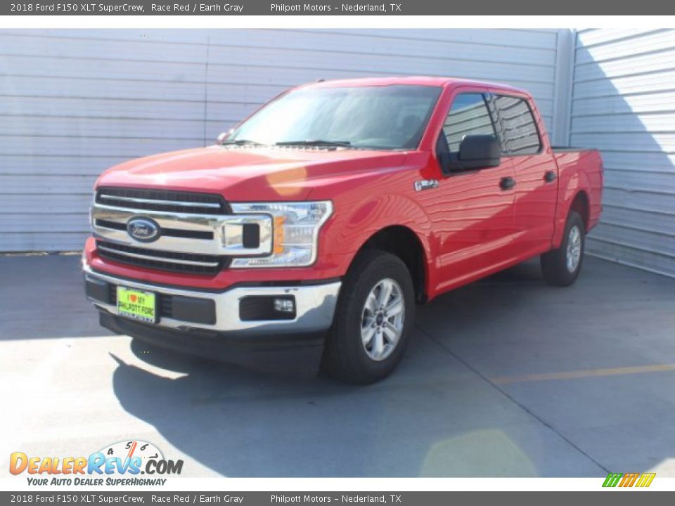 2018 Ford F150 XLT SuperCrew Race Red / Earth Gray Photo #4