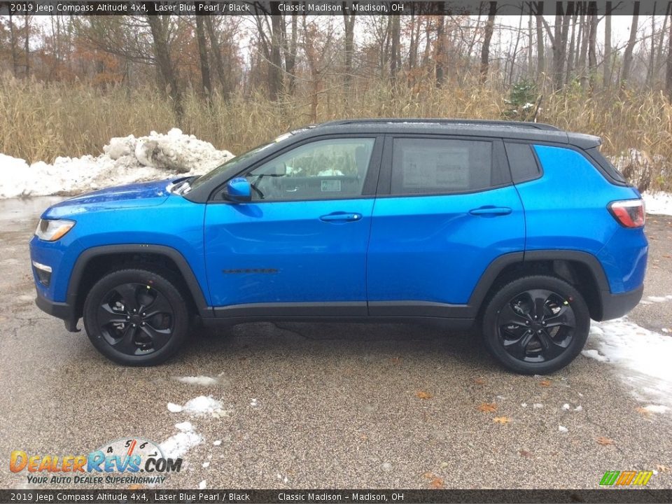 2019 Jeep Compass Altitude 4x4 Laser Blue Pearl / Black Photo #3