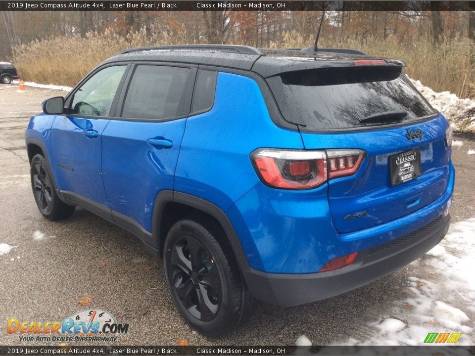 2019 Jeep Compass Altitude 4x4 Laser Blue Pearl / Black Photo #4