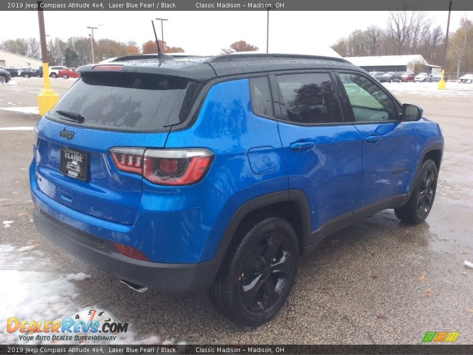 2019 Jeep Compass Altitude 4x4 Laser Blue Pearl / Black Photo #6