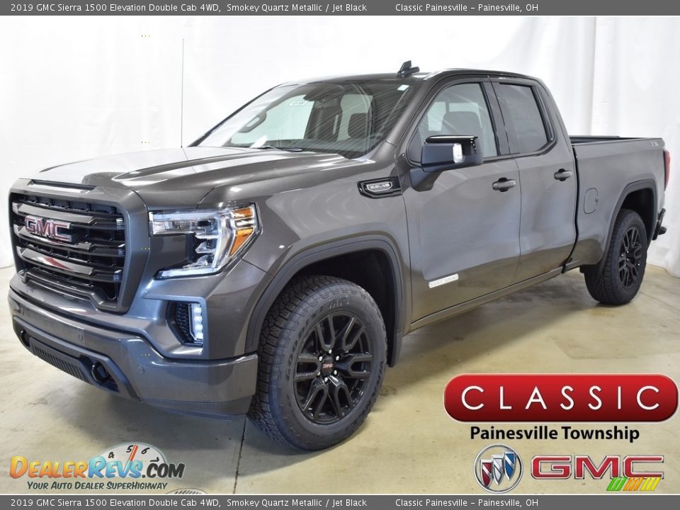 2019 GMC Sierra 1500 Elevation Double Cab 4WD Smokey Quartz Metallic / Jet Black Photo #1