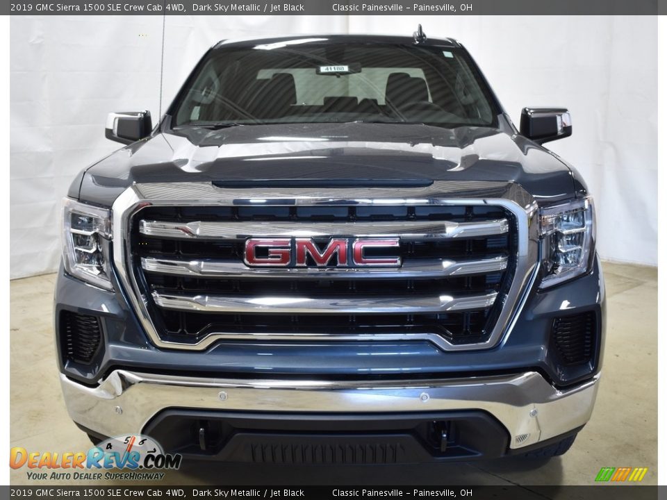 2019 GMC Sierra 1500 SLE Crew Cab 4WD Dark Sky Metallic / Jet Black Photo #4