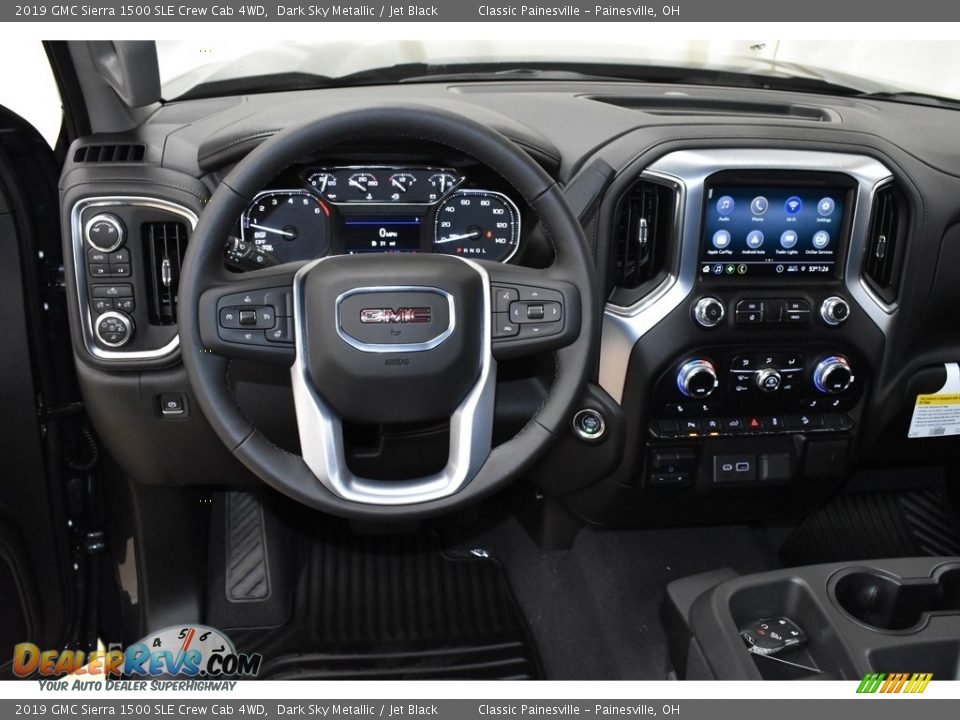 2019 GMC Sierra 1500 SLE Crew Cab 4WD Dark Sky Metallic / Jet Black Photo #8