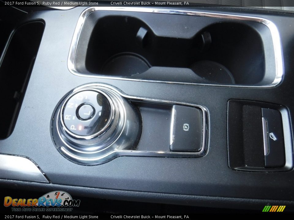2017 Ford Fusion S Ruby Red / Medium Light Stone Photo #13