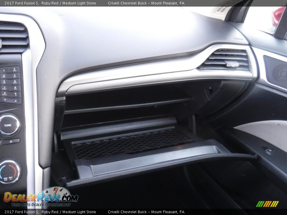 2017 Ford Fusion S Ruby Red / Medium Light Stone Photo #18