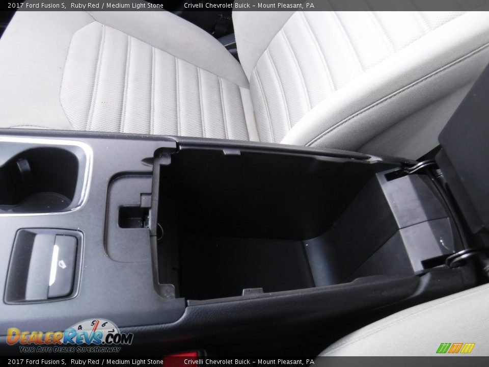 2017 Ford Fusion S Ruby Red / Medium Light Stone Photo #19