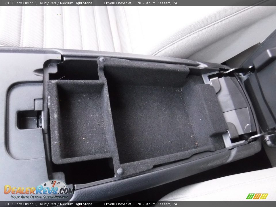 2017 Ford Fusion S Ruby Red / Medium Light Stone Photo #20