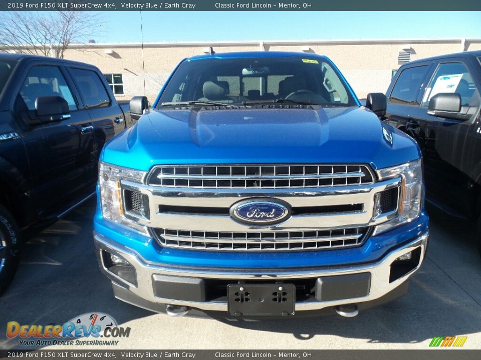 2019 Ford F150 XLT SuperCrew 4x4 Velocity Blue / Earth Gray Photo #2