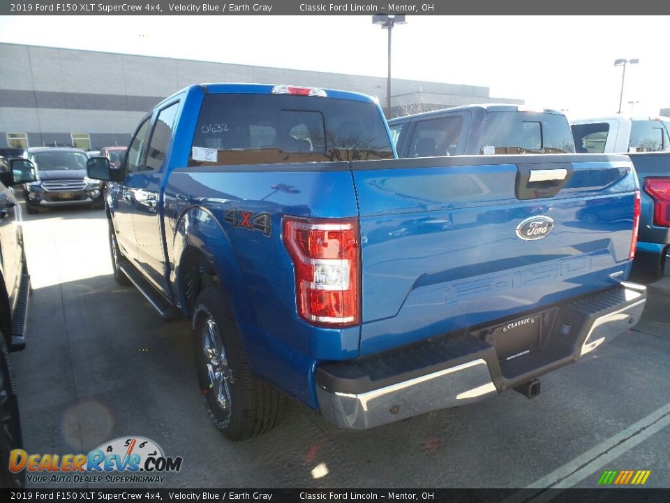 2019 Ford F150 XLT SuperCrew 4x4 Velocity Blue / Earth Gray Photo #3