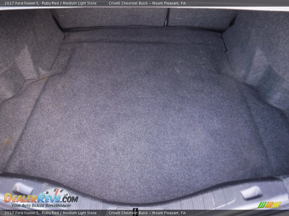 2017 Ford Fusion S Ruby Red / Medium Light Stone Photo #26