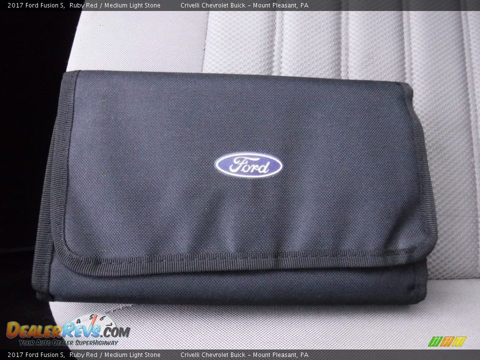 2017 Ford Fusion S Ruby Red / Medium Light Stone Photo #29