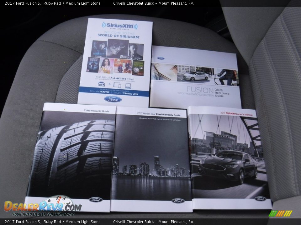 2017 Ford Fusion S Ruby Red / Medium Light Stone Photo #30