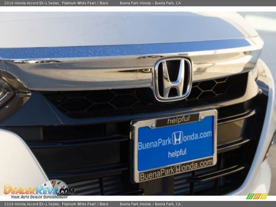 2019 Honda Accord EX-L Sedan Platinum White Pearl / Black Photo #4