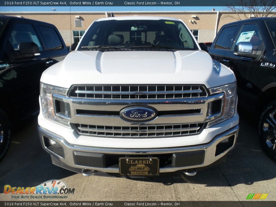 2019 Ford F150 XLT SuperCrew 4x4 Oxford White / Earth Gray Photo #2