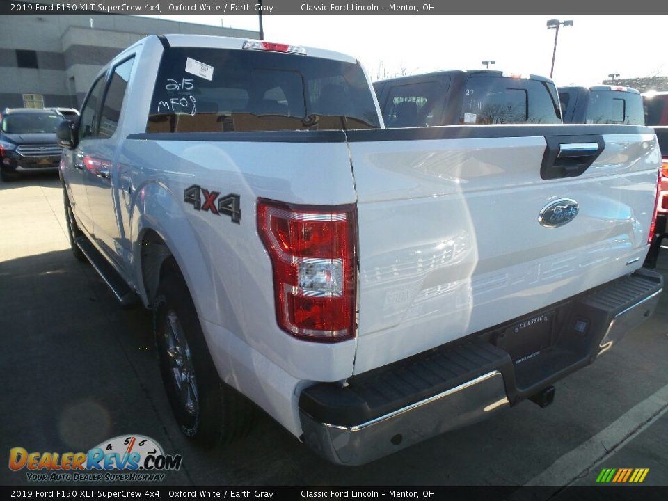 2019 Ford F150 XLT SuperCrew 4x4 Oxford White / Earth Gray Photo #3