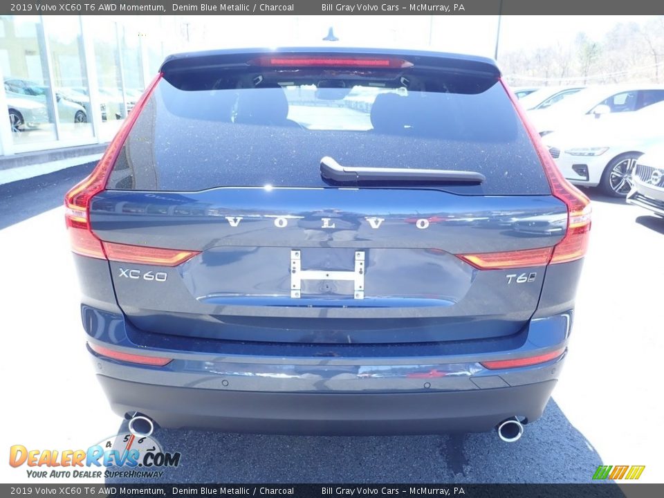 2019 Volvo XC60 T6 AWD Momentum Denim Blue Metallic / Charcoal Photo #3