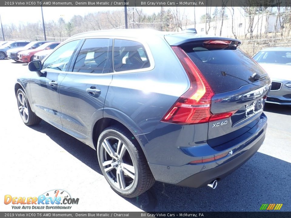 2019 Volvo XC60 T6 AWD Momentum Denim Blue Metallic / Charcoal Photo #4