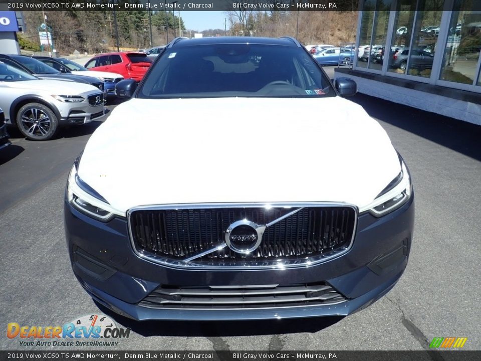 2019 Volvo XC60 T6 AWD Momentum Denim Blue Metallic / Charcoal Photo #6