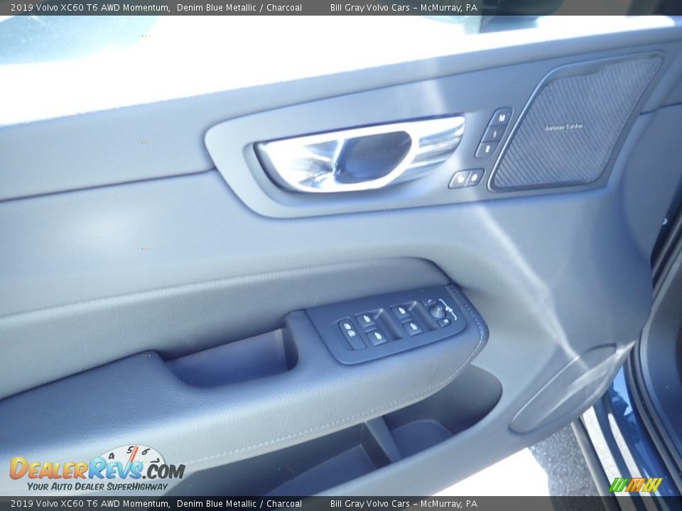 2019 Volvo XC60 T6 AWD Momentum Denim Blue Metallic / Charcoal Photo #10